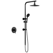 Lia 250mm Round Twin Shower Mixer Set